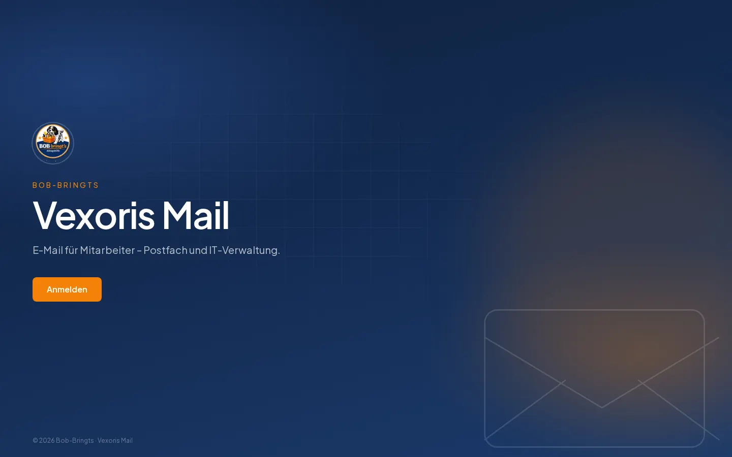 Vexoris Mail start page for BOB bringt's