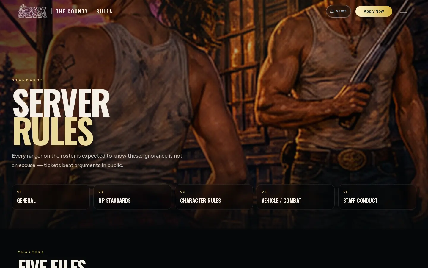 Rules page of redwoodcountyrp.com
